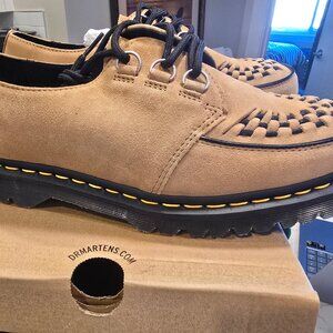 Dr Martens Ramsey Woven Suede Creepers Tan / Brown Mens Size 10 US NEW